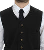 Dolce & Gabbana Black Cotton Blend Dress Vest Gilet
