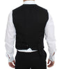 Dolce & Gabbana Black Cotton Blend Dress Vest Gilet