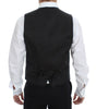 Dolce & Gabbana Black Wool Silk Stretch Dress Vest Blazer