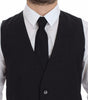 Dolce & Gabbana Gray Slim Fit Button Front Dress Formal Vest