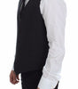 Dolce & Gabbana Gray Slim Fit Button Front Dress Formal Vest