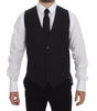 Dolce & Gabbana Gray Slim Fit Button Front Dress Formal Vest