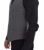 Dolce & Gabbana Gray Cotton Slim Fit Button Front Dress Vest