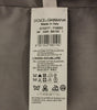 Dolce & Gabbana Gray Cotton Slim Fit Button Front Dress Vest