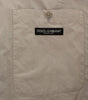 Dolce & Gabbana Beige Cotton Silk Blend Dress Vest Blazer