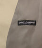 Dolce & Gabbana Beige Cotton Dress Vest Blazer Jacket