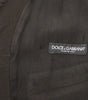 Dolce & Gabbana Black Flax Cotton Dress Vest Blazer