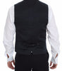 Dolce & Gabbana Blue Cotton Stretch Dress Vest Blazer