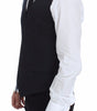 Dolce & Gabbana Blue Cotton Stretch Dress Vest Blazer