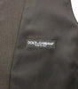 Dolce & Gabbana Gray Wool Stretch Dress Vest Blazer