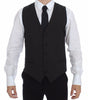 Dolce & Gabbana Gray Wool Stretch Dress Vest Blazer