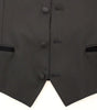 Dolce & Gabbana Black Wool Silk Stretch Dress Vest Blazer
