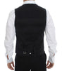 Dolce & Gabbana Black Wool Silk Stretch Dress Vest Blazer