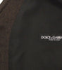 Dolce & Gabbana Brown Cotton Blend Dress Vest Gilet