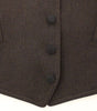 Dolce & Gabbana Brown Cotton Blend Dress Vest Gilet