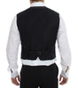 Dolce & Gabbana Brown Cotton Blend Dress Vest Gilet