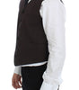 Dolce & Gabbana Brown Cotton Blend Dress Vest Gilet