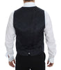 Dolce & Gabbana Gray Striped Wool Silk Dress Vest Gilet
