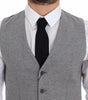 Dolce & Gabbana Gray Cotton Stretch Dress Vest Blazer