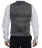Dolce & Gabbana Gray Cotton Stretch Dress Vest Blazer