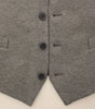 Dolce & Gabbana Gray Cotton Stretch Dress Vest Blazer