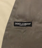 Dolce & Gabbana Beige Cotton Stretch Dress Vest Blazer