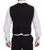 Dolce & Gabbana Black Cotton Viscose Dress Vest Blazer
