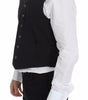 Dolce & Gabbana Black Cotton Viscose Dress Vest Blazer