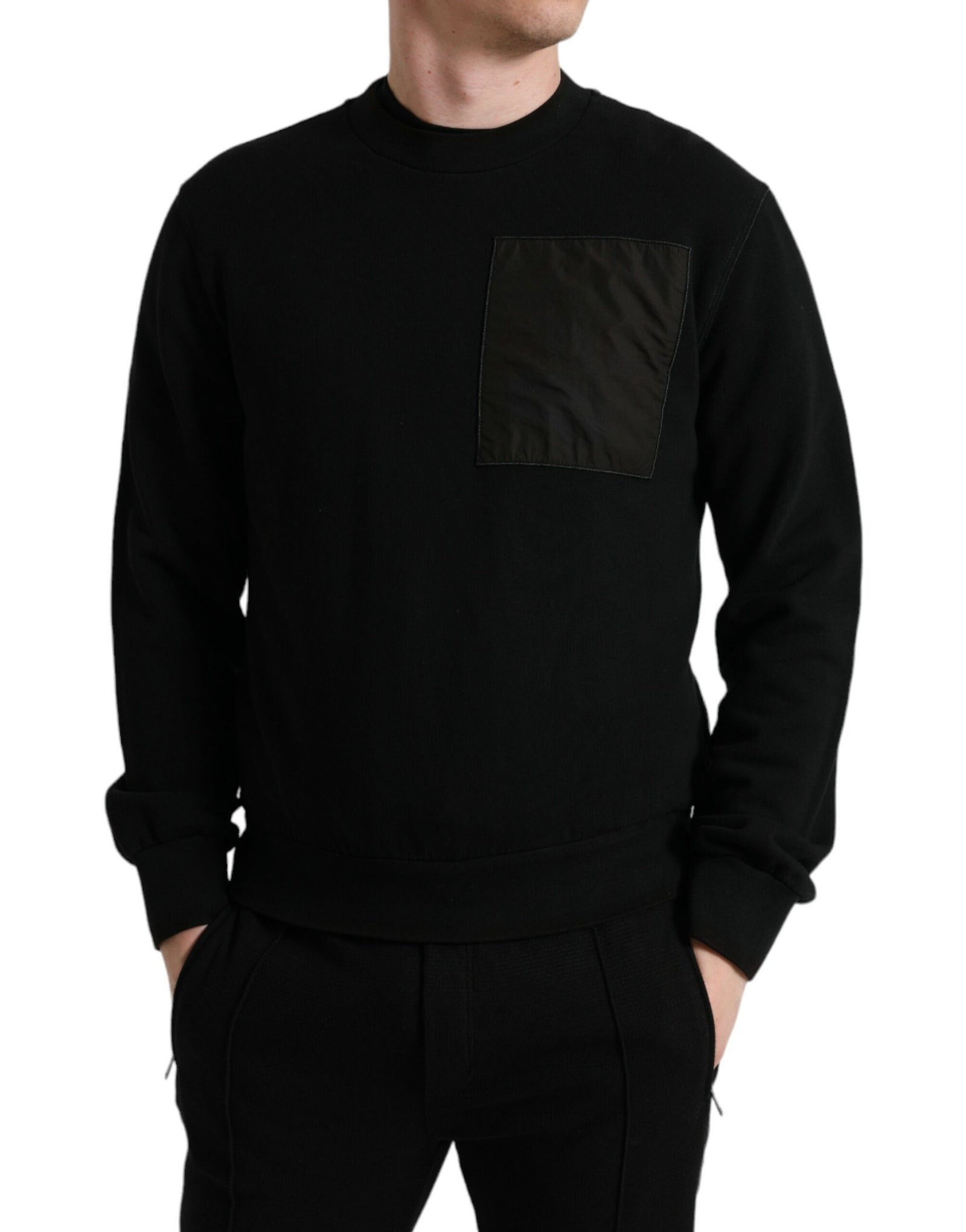 Dolce &amp; Gabbana Elegant Crew Neck Cotton Blend Sweater