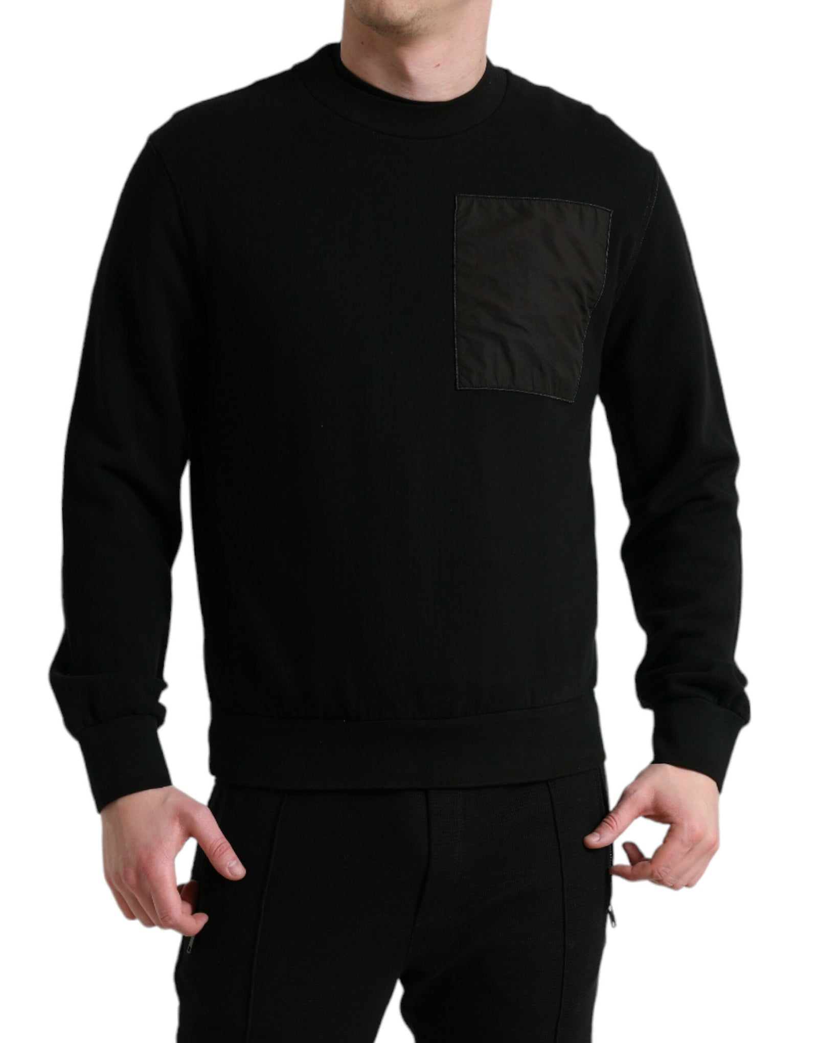 Dolce &amp; Gabbana Elegant Crew Neck Cotton Blend Sweater