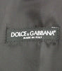 Dolce & Gabbana Gray Striped Wool Logo Vest Gilet Weste