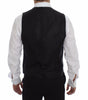 Dolce & Gabbana Black Striped Wool Logo Vest Gilet Weste