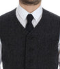 Dolce & Gabbana Gray Wool Blend Vest Gilet Weste