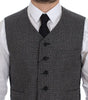 Dolce & Gabbana Gray Cotton Blend Logo Vest Gilet Weste