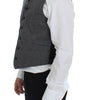 Dolce & Gabbana Gray Cotton Blend Logo Vest Gilet Weste