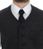 Dolce & Gabbana Gray Wool Blend Logo Vest Gilet Weste