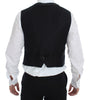 Dolce & Gabbana Gray Wool Blend Logo Vest Gilet Weste