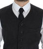 Dolce & Gabbana Gray Wool Blend Vest Gilet Weste