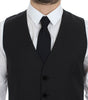 Dolce & Gabbana Gray Wool Formal Dress Vest Gilet Weste