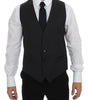 Dolce & Gabbana Gray Wool Formal Dress Vest Gilet Weste