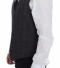 Dolce & Gabbana Brown Check Wool Single Breasted Vest