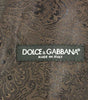 Dolce & Gabbana Brown Check Wool Single Breasted Vest