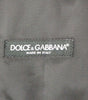 Dolce & Gabbana Black Striped Wool Single Breasted Vest