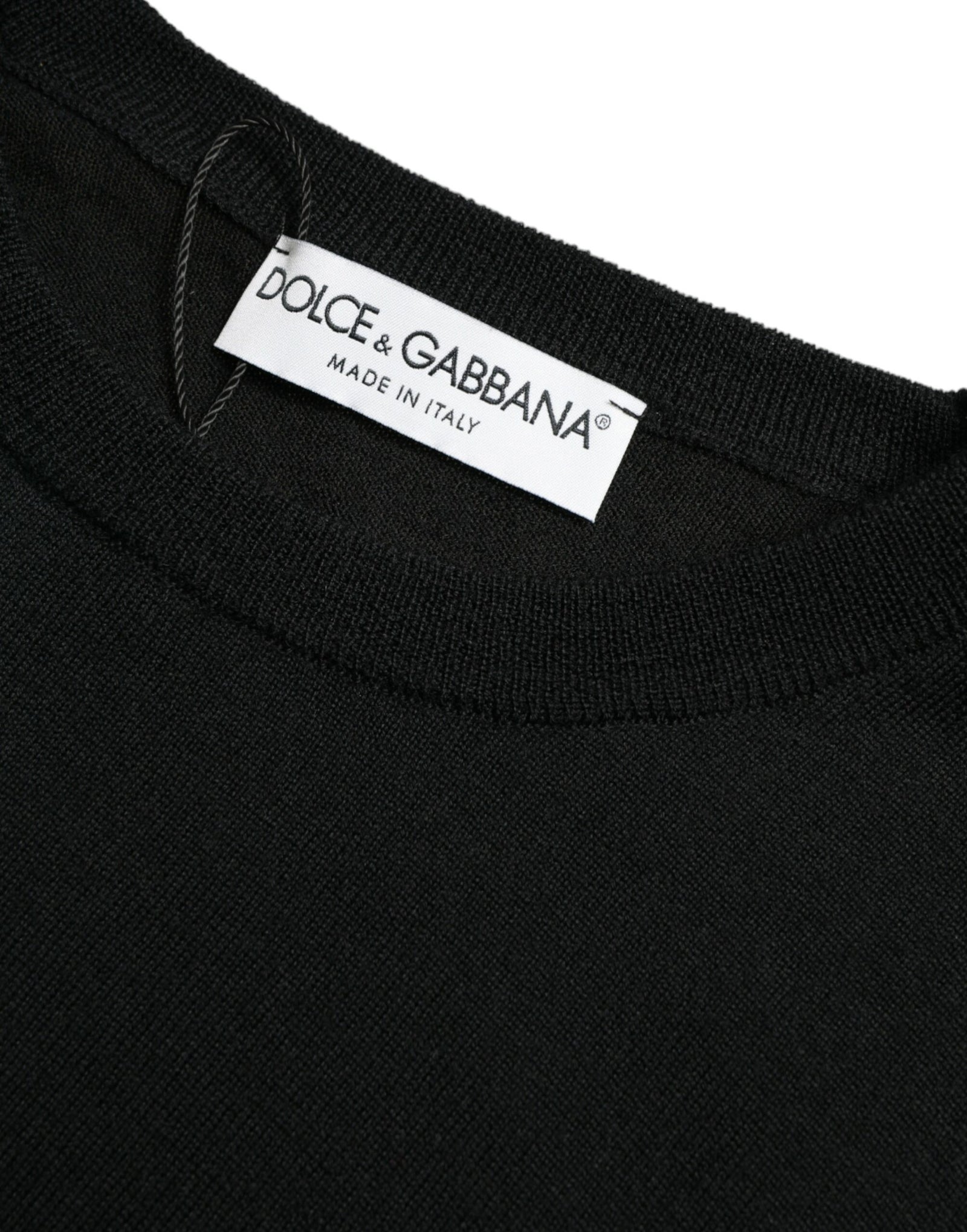 Dolce &amp; Gabbana Stunning Black Wool Sweater