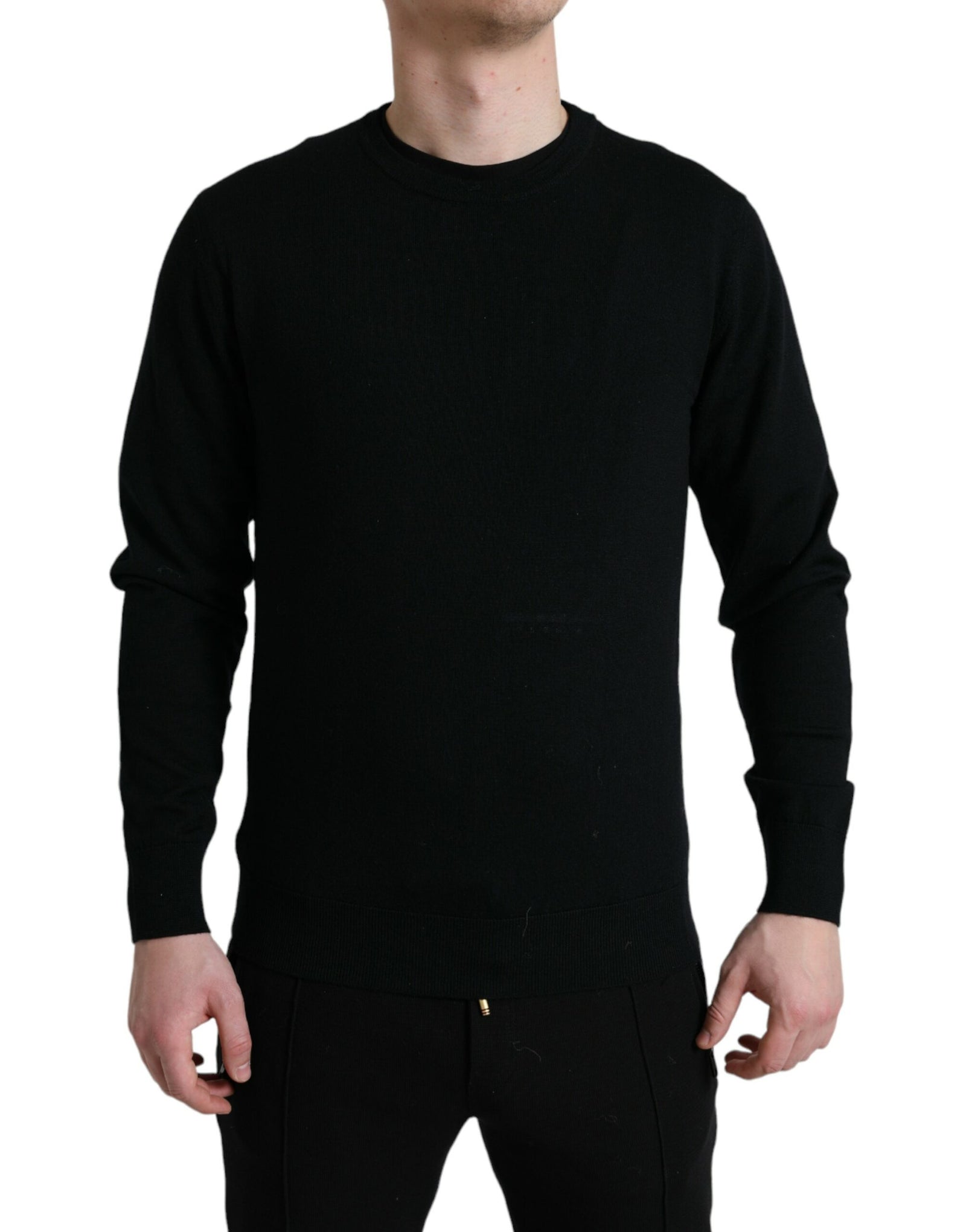 Dolce &amp; Gabbana Stunning Black Wool Sweater