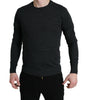 Dolce &amp; Gabbana Elegant Gray Wool Pullover Sweater