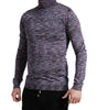 Dolce &amp; Gabbana Elegant Turtleneck Pullover Sweater in Blue Purple
