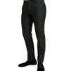 Dolce & Gabbana Dark Gray Stretch Slim Formal Pants