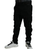 Dolce & Gabbana Black Gray slim Cotton Denim Jeans
