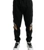 Dolce & Gabbana Black Cotton Slim Stretch Jogger Pants